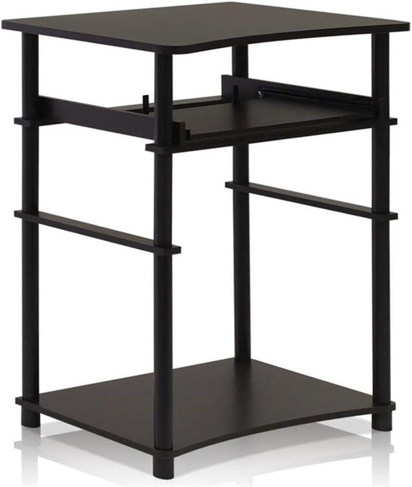 Furinno Home Computer Desk, Espresso/Black