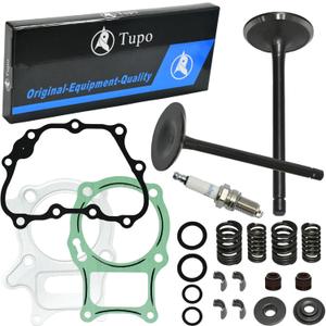 Tupo Engine Valve Kit Outlet and Intake Valves Gasket Compatible with Honda TRX250 Recon 250 Sportrax 250 Cylinder Head Spring Valve Set ATV 2002-2024