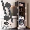 TruGroove Pocket Door Slide, Pivot Door Slide Hardware Inset，Black：2：24in