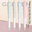 3 x DUNBONG Black Gel Pens, Fine Point Black Ink Pen, 0.5mm Retractable Rollerball Pen (4)