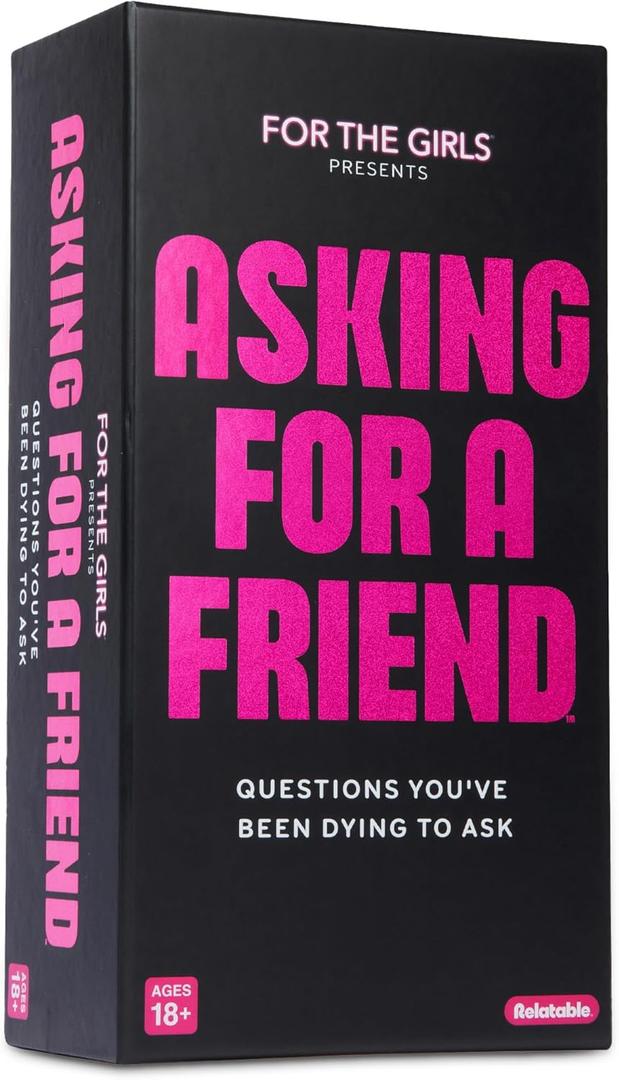 Asking for A Friend by Relatable, Great Card Games for Game Night, Bachelorette Party Favors for Social Gatherings, and Friendly Icebreakers, Includes 300 Cards and 1 Die