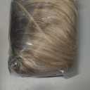 Ombre Blonde Wig with Bangs Long Wavy Wig Platinum Blonde Wigs for Women 26 Inch Blonde Highlight Wig with Dark Roots Natural Synthetic Wigs Curly Hair Replacement Wig for Daily Party Cosplay Use