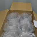 Turbo Bee 16 OZ 200 Sets Clear Plastic Cups with Strawless Sip Lids, To Go Crystal Clear Disposable Plastic Cups with Lids for Iced Coffee, Smoothies, Soda, Lemonade, Cold Beverage