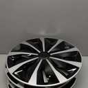 Hubcap Wheel Cover Replacement R17 Hub Caps Universal-Fit Steel Wheel Rim Cover ABS Material Exterior Accessories for Car Truck SUV -Set of 417-inchSilver-Black