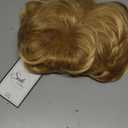 Baruisi Short Fluffy Blonde Wigs for Women Natural Looking Synthetic Short Curly Cosplay Hair Wig