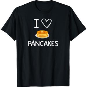 I Heart Love Pancakes, Funny, Jokes, Sarcastic, Family T-Shirt M