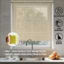 HESTIA No Drill Room Darkening Venetian Mini Blinds, Cream, 29" W X 50" H