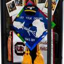 Shadow Box Frame 18x24, Wood Shadow Box Display Case with Glass Window Metal Lock, Memory Box for Memorabilia Awards Medals Photos Black