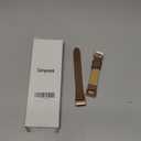 Simpeak Leather Band Compatible with Fitbit Charge 2, Genuine Leather Wristband Strap Replacement for Fitbit Charge 2 (Brown)