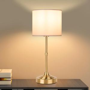 Portable Cordless Table Lamp,Built-in 5200mAH Rechargeable Battery, Dimmable Touch Wireless Light, Bed Side Metal Desk LampRestaurant/Bedroom/Bar/Coffee/Night Light (Antique Brass)