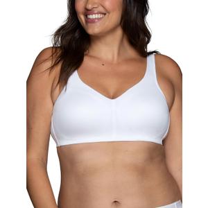 Vanity Fair Women's Beauty Back Smoothing Wireless Bra, Comfort and Support, Simple Sizing (White, L)