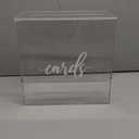 Hooqict Clear Acrylic Wedding Card Box with Slot Large Blank Gift Card Boxes for Reception, Party, Wishing Well, Money Box Holder, Graduation Decorations, Baby Shower