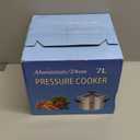 ABOOFAN Aluminum Pressure Cooker, 7L Pressure Canner Release Valve Aluminum Canning Pot Cooker Pot Stove Top Instant Pot (7.4 Quarts)