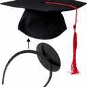 Essager Graduation Cap Headband Grad Hat Decorations Holder Decorations Accessory