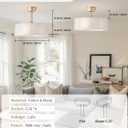 20" Caged Fandelier Ceiling Fans with Lights, Gold Boho Chandelier Ceiling Fan with Light Remote Control with 6 Speeds for Bedroom, Living Room, Nursery