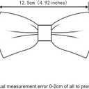 GUSLESON Mens Solid Color Double Fold Pre-tied Bow Tie and Pocket Square Cufflink Set with Gift Box