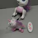 Power Your Fun Robo Pets Unicorn Toy 2pk Set - Unicorns Gifts for Girls and Kids (1) Unicorn Robot STEM Toy with Interactive Hand Gestures or Remote Control to Move and (1) Mini Automated Smart Robot