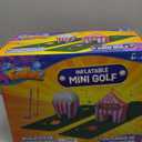 FunPark Inflatable Mini Golf Set  13-Piece Course with Adjustable Clubs, Balls, Putting Cups, Green Mats and Themed Obstacles for Indoor or Outdoor Play, Active Game for Boys ANG Girls, Ages 6+