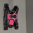 PHOEPET No Pull Dog Harness Medium Reflective Front Clip Vest with Handle,Adjustable 2 Metal Rings 3 Buckles,[Easy to Put on & Take Off](M, Pink)