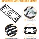 Atgestore 804372 Wok Grate Replacement Parts for Wolf Gas Range Parts GR304 SRT486C Cast Iron Stove Grate Wolf 2-Burner Wok Grate GR SRT Series Stove Top Rangetop Cooktop Grate Wok Rack Stand Holder