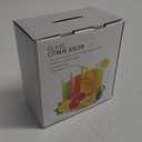 HIC Citrus Juicer Reamer with Handle and Pour Spout, Heavyweight Glass, Clear