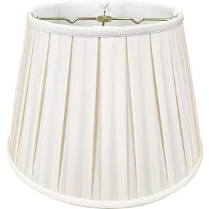 Royal Designs Empire English Pleat Basic Lamp Shade, White, 11 x 18 x 12