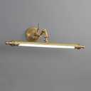 Antique Brass Bathroom Vanity Light Traditional Vanity Lighting LED Bathroom Wall Light Long Strip Vintage Sconce Light Bookshelf Library Lights in Gold - 22" Third Gear Dimming