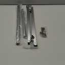 Clothes Drying Rack for Laundry Room Organization,Foldable Over The Door Drying Racks for Saving Space, Silver 2 Racks and A Rod