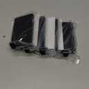 HMASYO Christmas Stocking Holders for Mantle Set of 4, Black Heavy Duty Iron Stocking Hangers Base, Low Profile Weighted Stocking Holder Hooks for Fireplace Tabletop Shelf Christmas Decoration