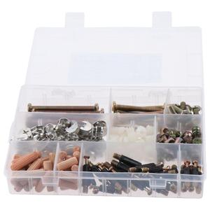 HOBBYIN 180Pcs Furniture Connecting Hardware Connectors Assortment Kit, Furniture Fastener Set Cam Lock Assortment Kit, Cam Lock for Furniture Connecting