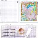 Redxing Stamped Cross Stitch Kits - Beach Night Landscape Counted Cross Stitch Kits for Beginners Adults Needlepoint Cross-Stitch Patterns-Flower Dragon 16x20 inches (ArtsKit29)