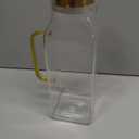 2 Quart (2 Liter 68 oz) Square Glass Pitcher with Lid and Spout, Water Pitchers with Handle for Fridge, Borosilicate Glass Carafe for Hot/Cold Drink, Large Jug for Iced Tea, Coffee, Beverage, Cold (67.6 Ounces, Gold)