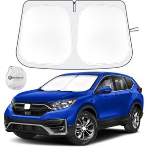 Car Windshield Sun Shade Compatible with Honda CR-V 2017 2018 2019 2020 2021 2022 CRV Accessories Foldable Sunshade Custom Windshield Sun Visor
