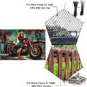 GLOBLELAND Vintage Garage Motorcycle Lady Metal Tin Sign 8x12inch Vintage Cool Pin Up Lady Art Plaque Poster Wall Decor for Home Bars Clubs Garage Motorbike Lover Gifts