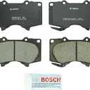 BOSCH BC976 QuietCast Premium Ceramic Disc Brake Pad Set - Compatible with Select Lexus GX460, GX470; Toyota 4Runner, FJ Cruiser, Sequoia, Tacoma, Tundra; FRONT
