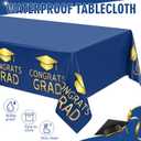 2 x Tenceur Navy Blue and Gold Graduation Party Decorations Set 2026 Graduation Card Box Tablecloth and 50 Pack Advice Cards for Guests Welcome Table Graduate Party Favors Decor Supplies Gifts