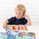 2 x 10 sticker books focusing on potential development stickers children's enlightenment baby early education book sticker book suitable for children aged 2-5 years old DIY stickersLife scenes