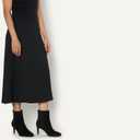 Amazon Essentials Women's Stiletto Heel Dress Ankle Boots, 8, Black Faux Suede