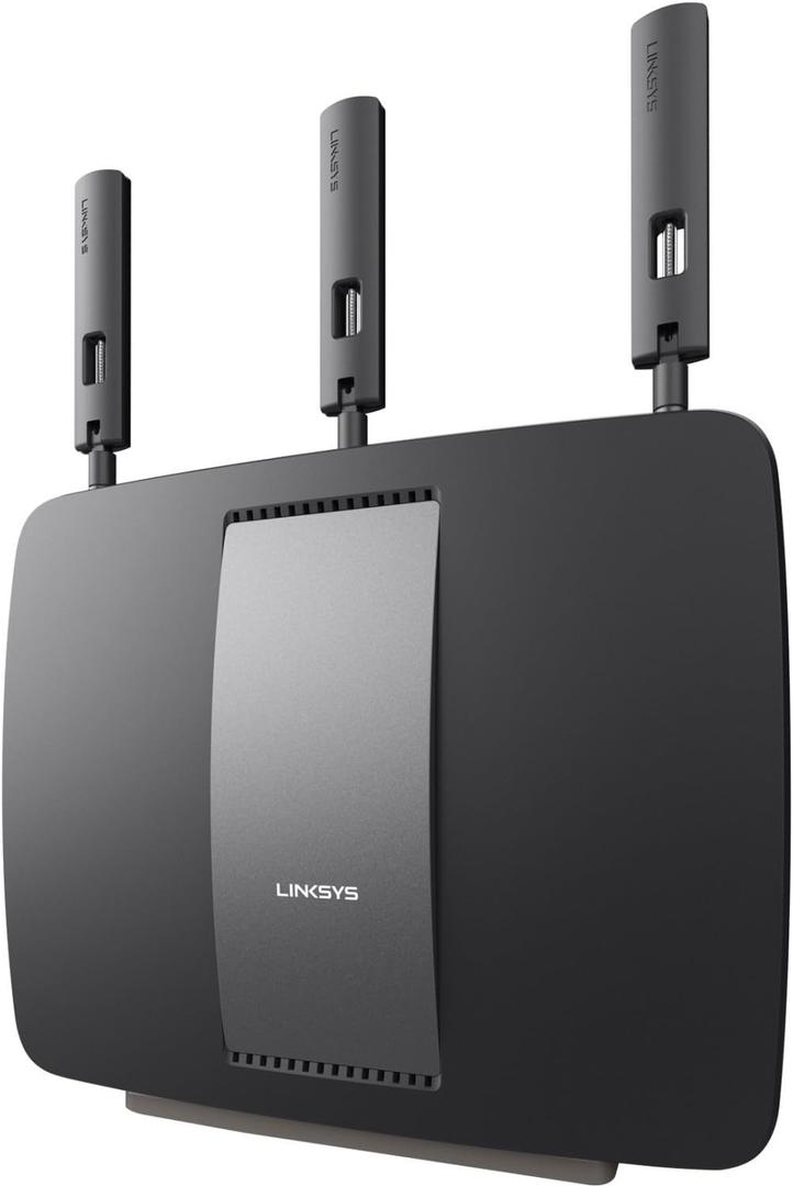 Linksys AC3200 Tri-Band Smart Wi-Fi Router with Gigabit and USB, Designed for Device-Heavy Homes, Smart Wi-Fi App Enabled to Control Your Network from Anywhere (EA9200)