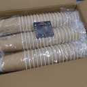 12 oz Compostable Coffee Cups 120 Pack, BPI Certified Disposable Coffee Cups 12 oz, PLA Coated Natural Kraft Paper Cups for Office, Coffee Bar & Travel