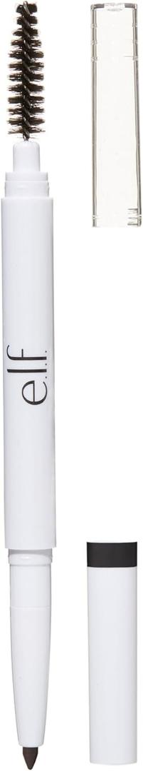 e.l.f. Instant Lift Brow Pencil, Dual-Sided, Precise, Fine Tip, Shapes, Defines, Fills Brows, Contours, Combs, Tames, 0.006 Oz, Deep Brown, 1 Count