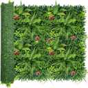 ODTORY Artificial Grass Wall Backdrop Panels Roll: 40X120 in UV-Anti Greenery Boxwood Panels for Indoor Outdoor Green Plant Wall Decor & Ivy Fence Covering Privacy