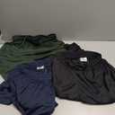Real Essentials 3 Pack: Men's Mesh Jogger | Athletic Sweatpants with Pockets | Active Track Gym Workout Pant (Big & Tall) (S)