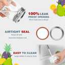 24 Pack 8 oz Mason Jars with Regular Lids - Mini Glass Clear Mason Jars, Small Half Pint Canning Jars with Airtight Lids for Jam, Honey, Baby Foods, Overnight Oats, Party Favors