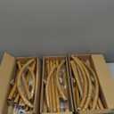 Metal Arch Backdrop Stand, Set of 3 (4ft / 5ft / 6ft) Gold Arch Backdrop with 12 Ground Nails, Stable Arched Background Stand for Wedding, Baby Shower, Birthday Party, Photography