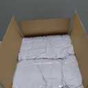 Nasitos White Table Skirt for 6 Foot Rectangle Tables, 4 Pack - 72 x 30 Inch - Stretch Spandex Fitted Table Clothes, Fabric Table Covers Cocktail Tablecloths for Party, Banquet, Birthday