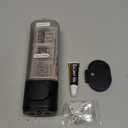 Pollock Shower Dispenser - 1 Chamber No Drill Shampoo & Conditioner Dispenser for Bathroom, Large Capacity, Black