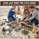 LovesTown 200PCS Army Men Toy Soldiers, Classic Military Toys for Kids 3+, School Projects, Dioramas & History Lessons, Stocking Stuffers, Holiday & Birthday Gifts for Boys