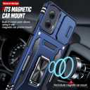 LeYi for Motorola Moto G-Power-2024 Case: Moto g Power 5g 2024 case with Slide Camera Cover, [Military-Grade] Shockproof, Magnetic Kickstand para Motorola Moto g Power 5g 2024 case, Navy Blue