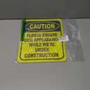 Caution Please Excuse Our Appearance While We're Under Construction - Caution Sign, Construction Signs, No Trespassing Signs - Aluminum Indoor or Outdoor Signs for Home, Office, Work - 8.5" x 10"